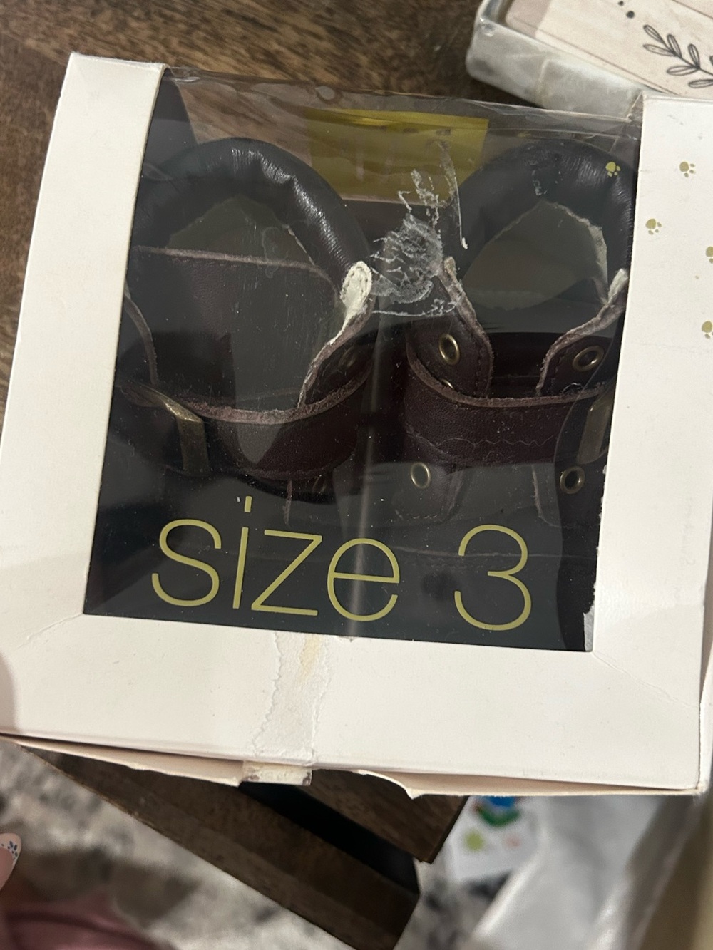 GAP Brown and Black Baby Walker Booties